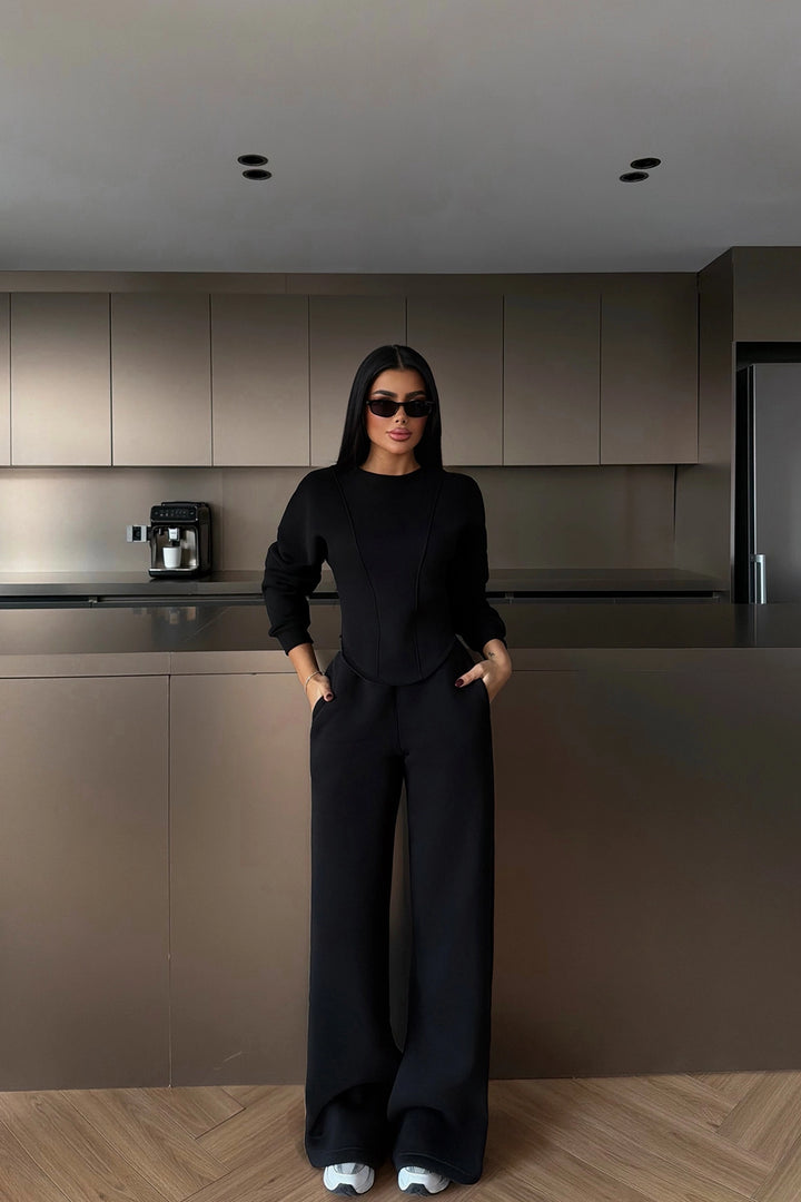 EYY Women Black Tracksuit - Brest