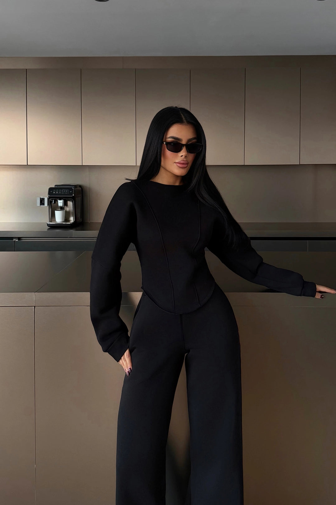 EYY Women Black Tracksuit - Brest