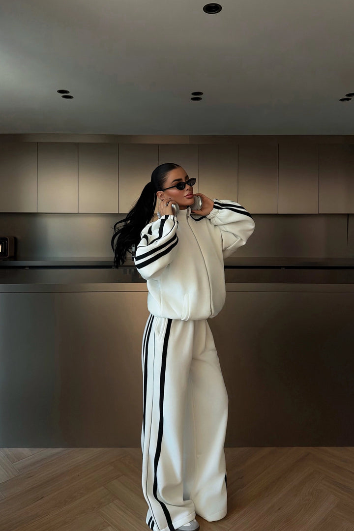 EYY Women Black Striped Tracksuit - Toronto