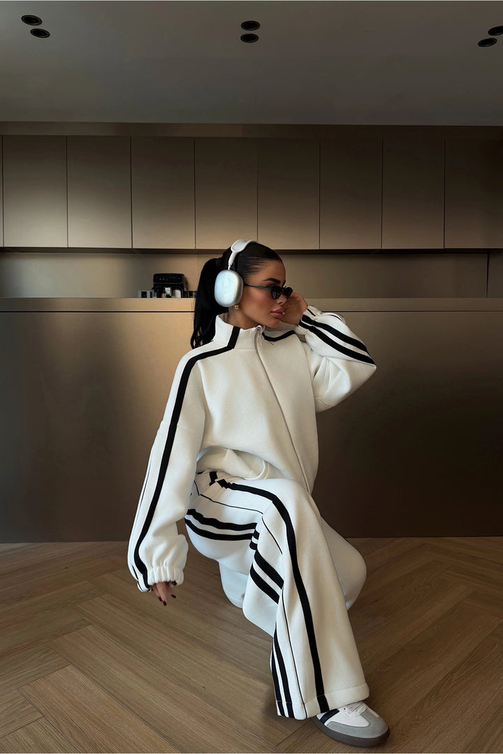 EYY Women Black Striped Tracksuit - Toronto