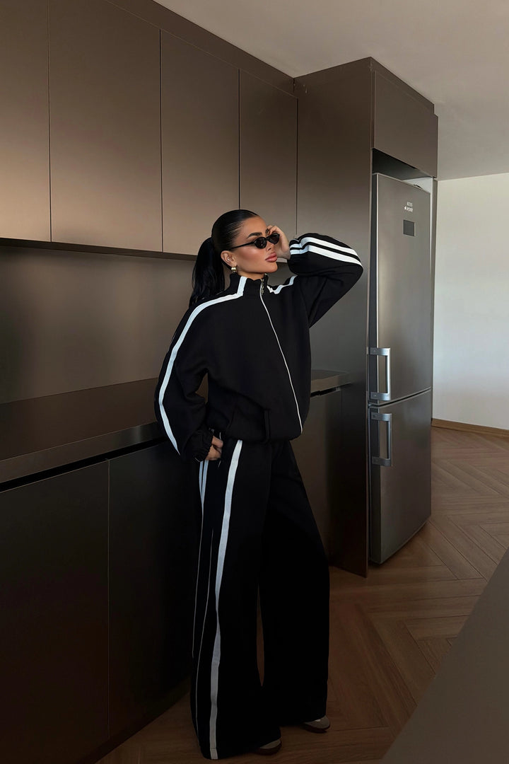 EYY Women White Striped Tracksuit - Fruit Cove