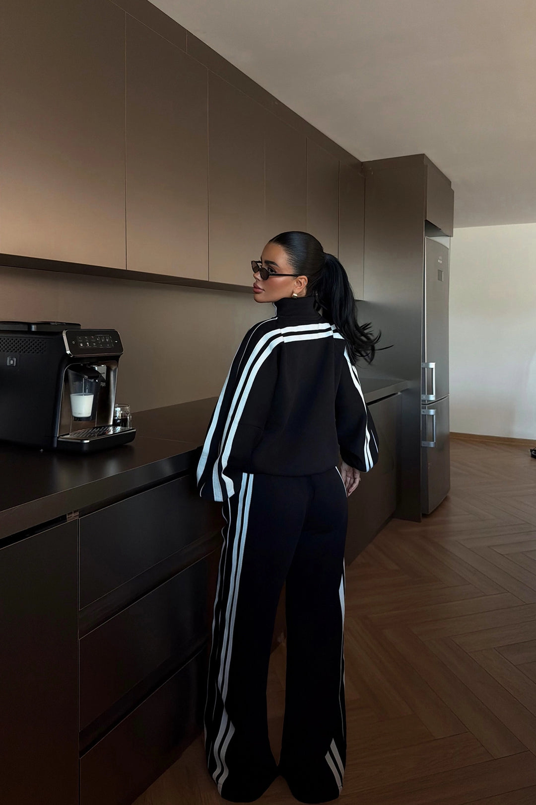 EYY Women White Striped Tracksuit - Fruit Cove