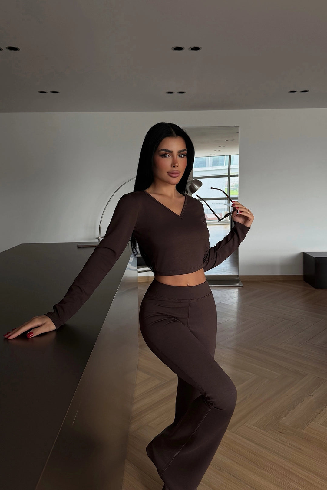 EYY Women Dark Brown Aesop Suit - Jena