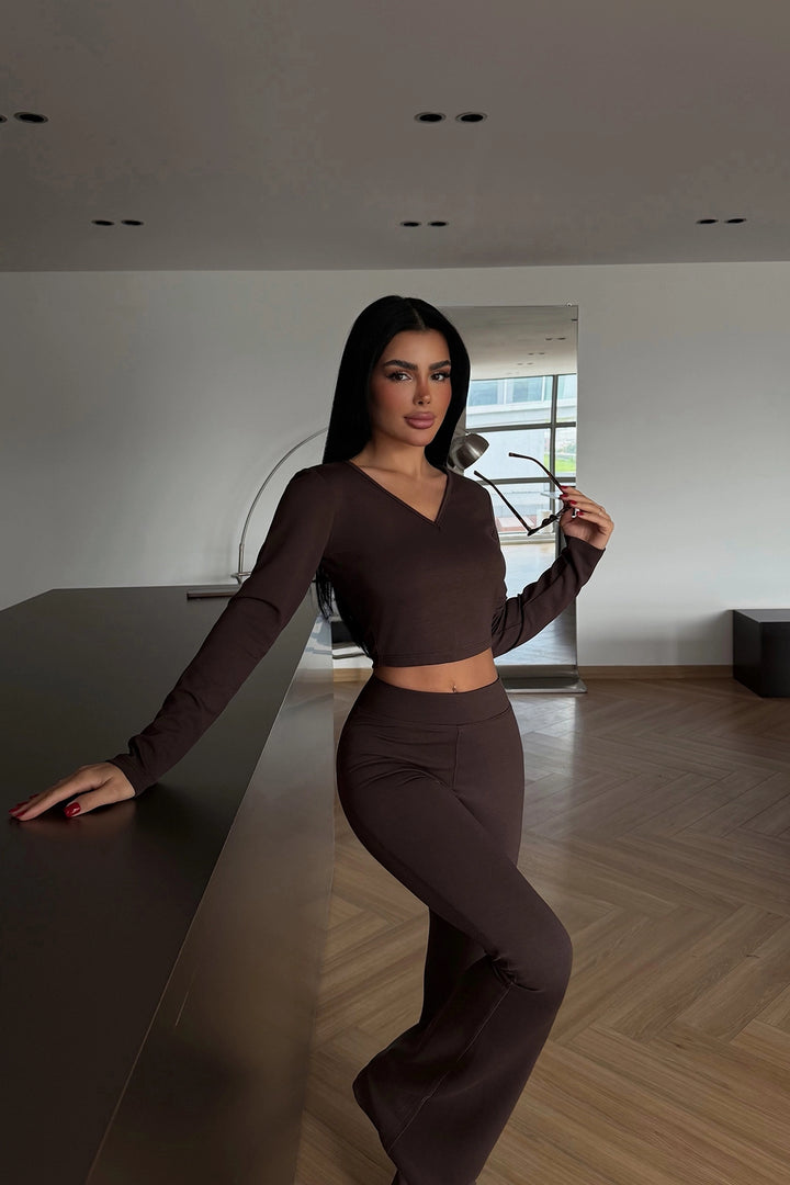 EYY Women Dark Brown Aesop Suit - Jena