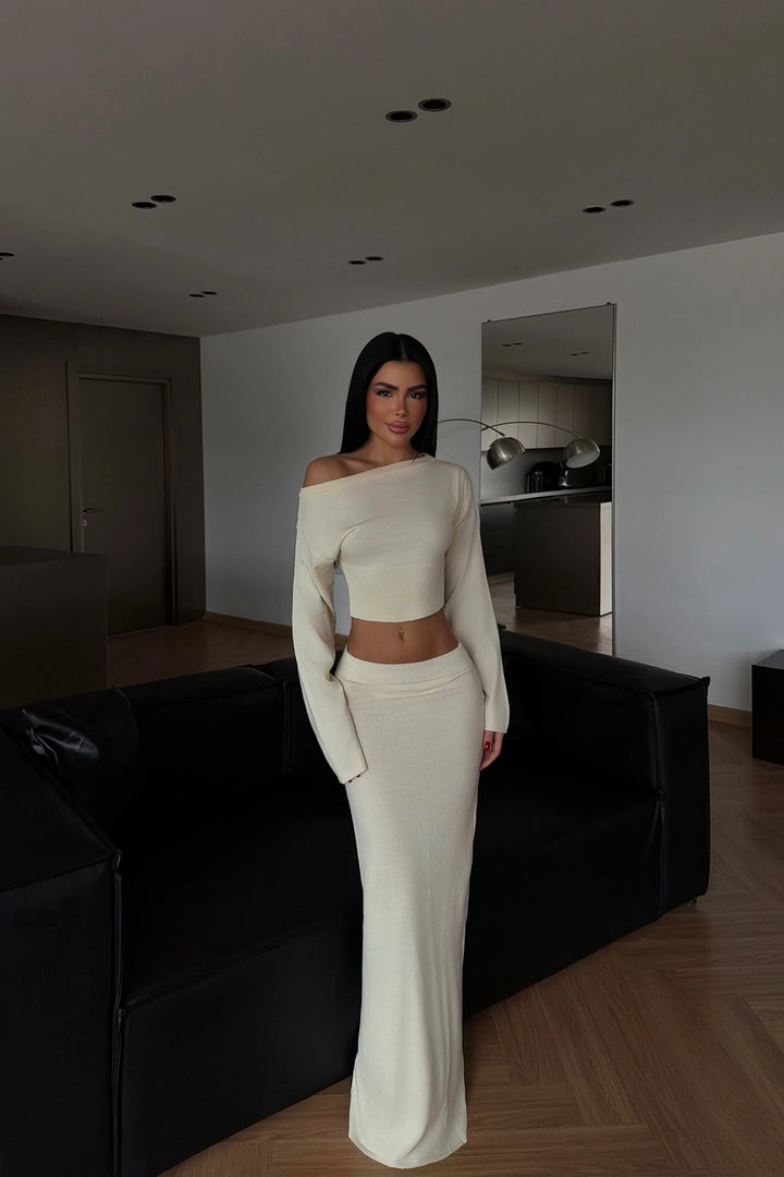 EYY Women Krem Uzun Kollu Etek Takımı - Novovolynsk