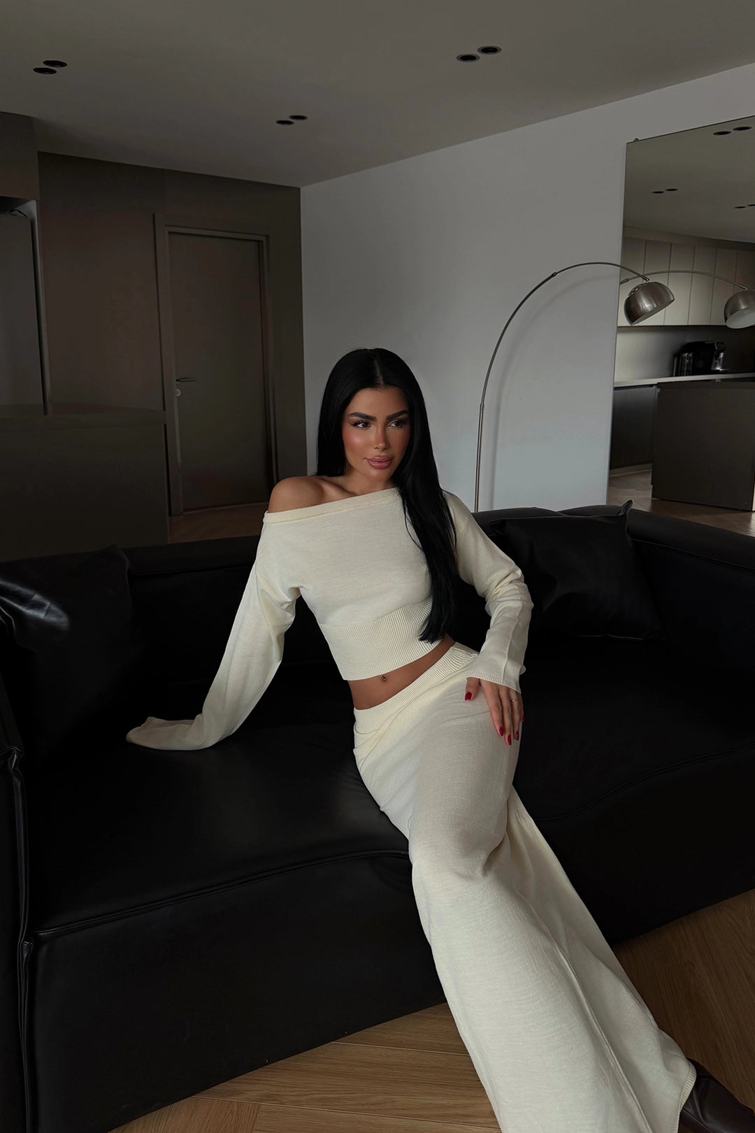 EYY Women Krem Uzun Kollu Etek Takımı - Novovolynsk