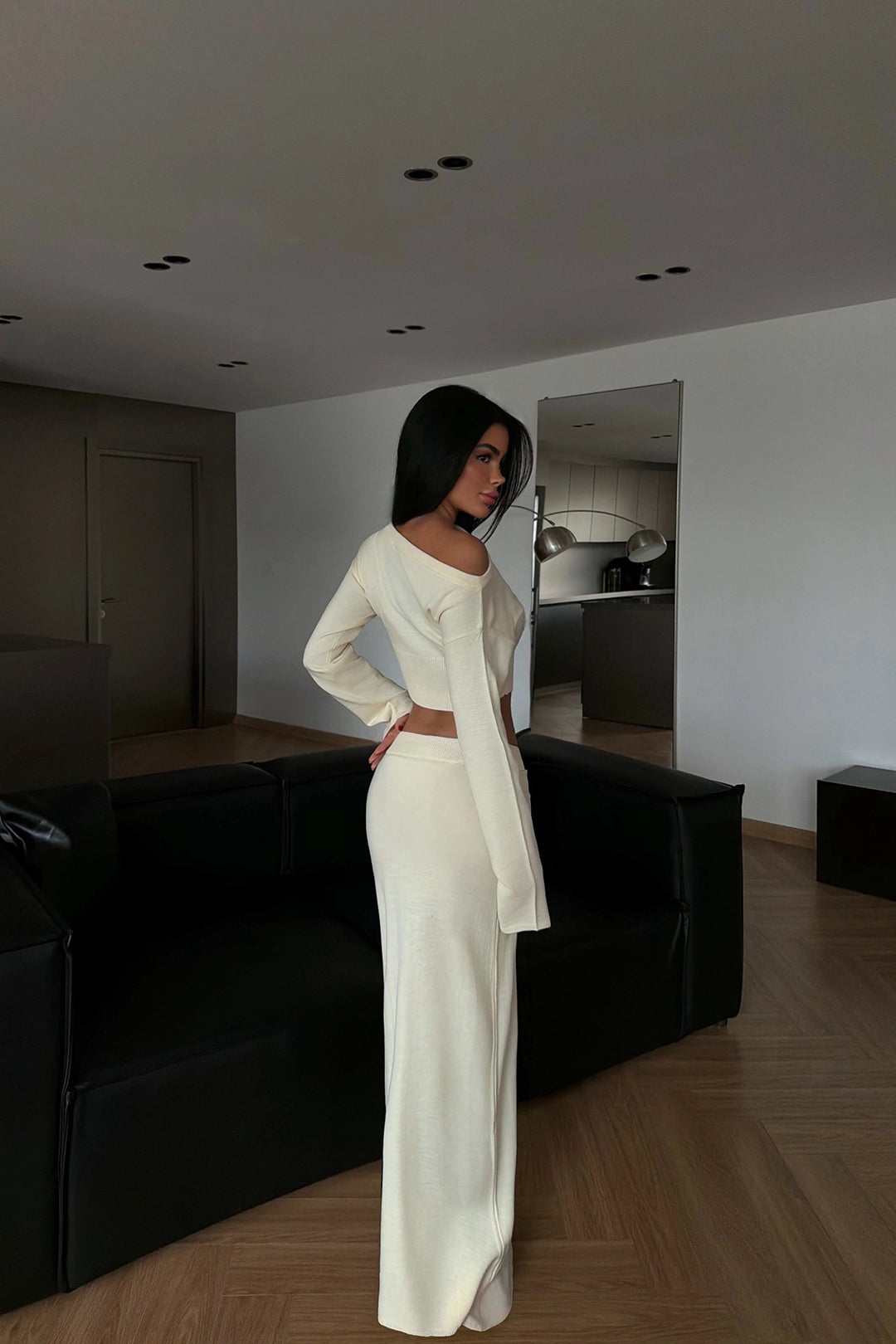 EYY Women Krem Uzun Kollu Etek Takımı - Novovolynsk