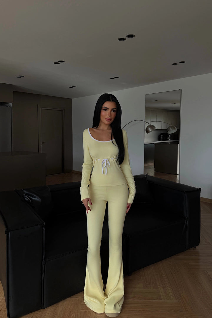 EYY Women Yellow Stripe Detail Suit - Union City