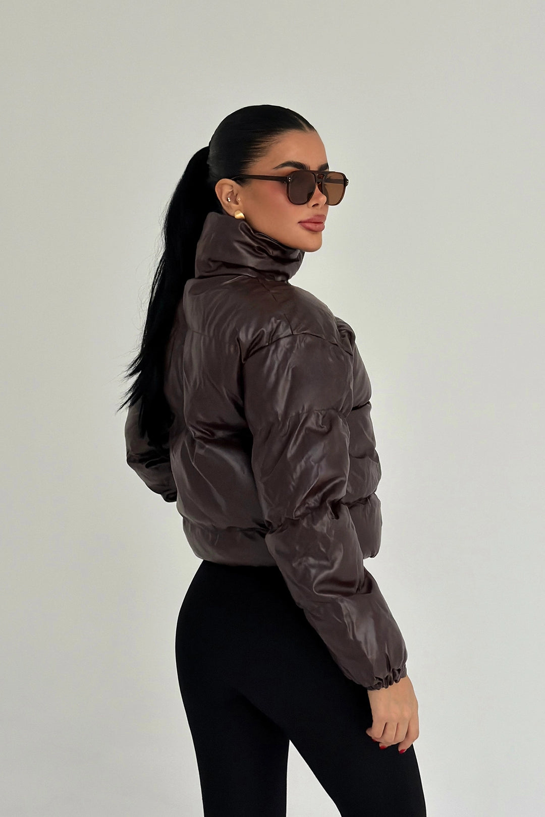 EYY Women Burgundy Puffer Jacket - Tamiami