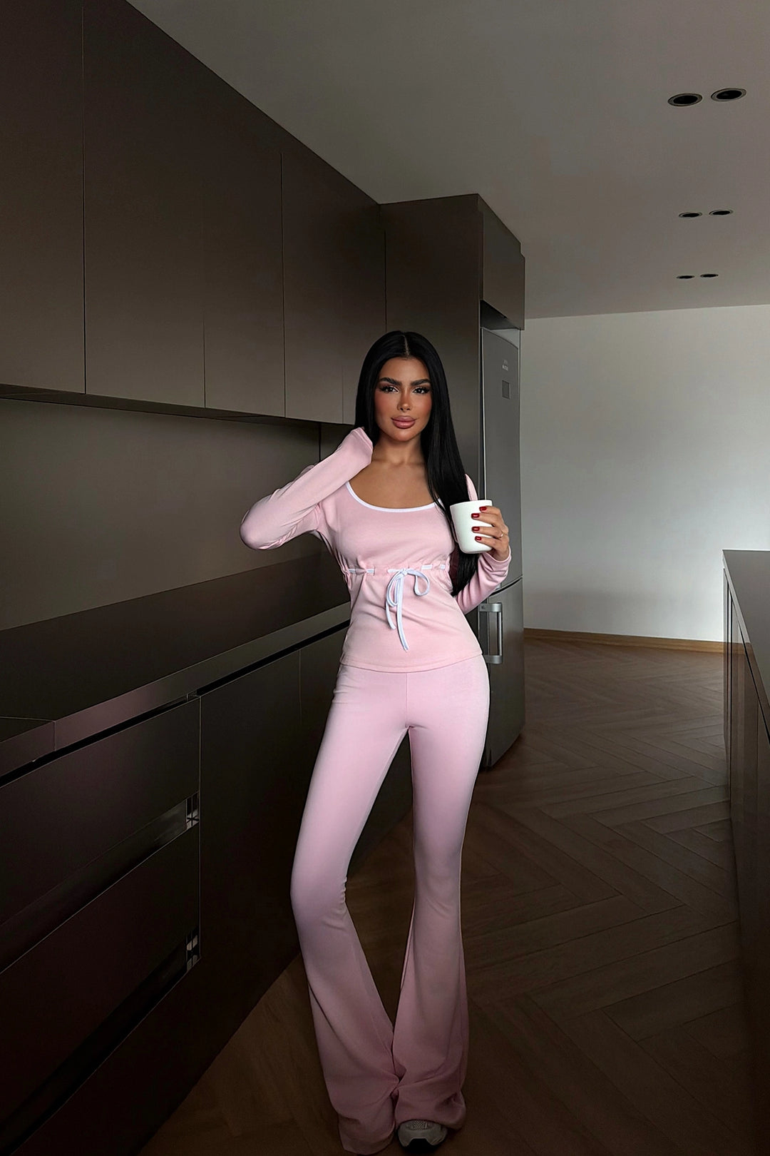 EYY Women Pink Stripe Detail Suit - Lucerne