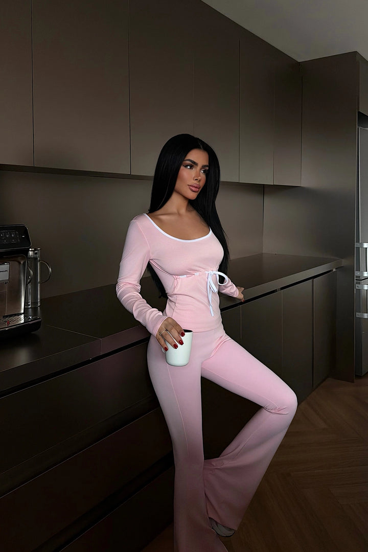 EYY Women Pink Stripe Detail Suit - Lucerne
