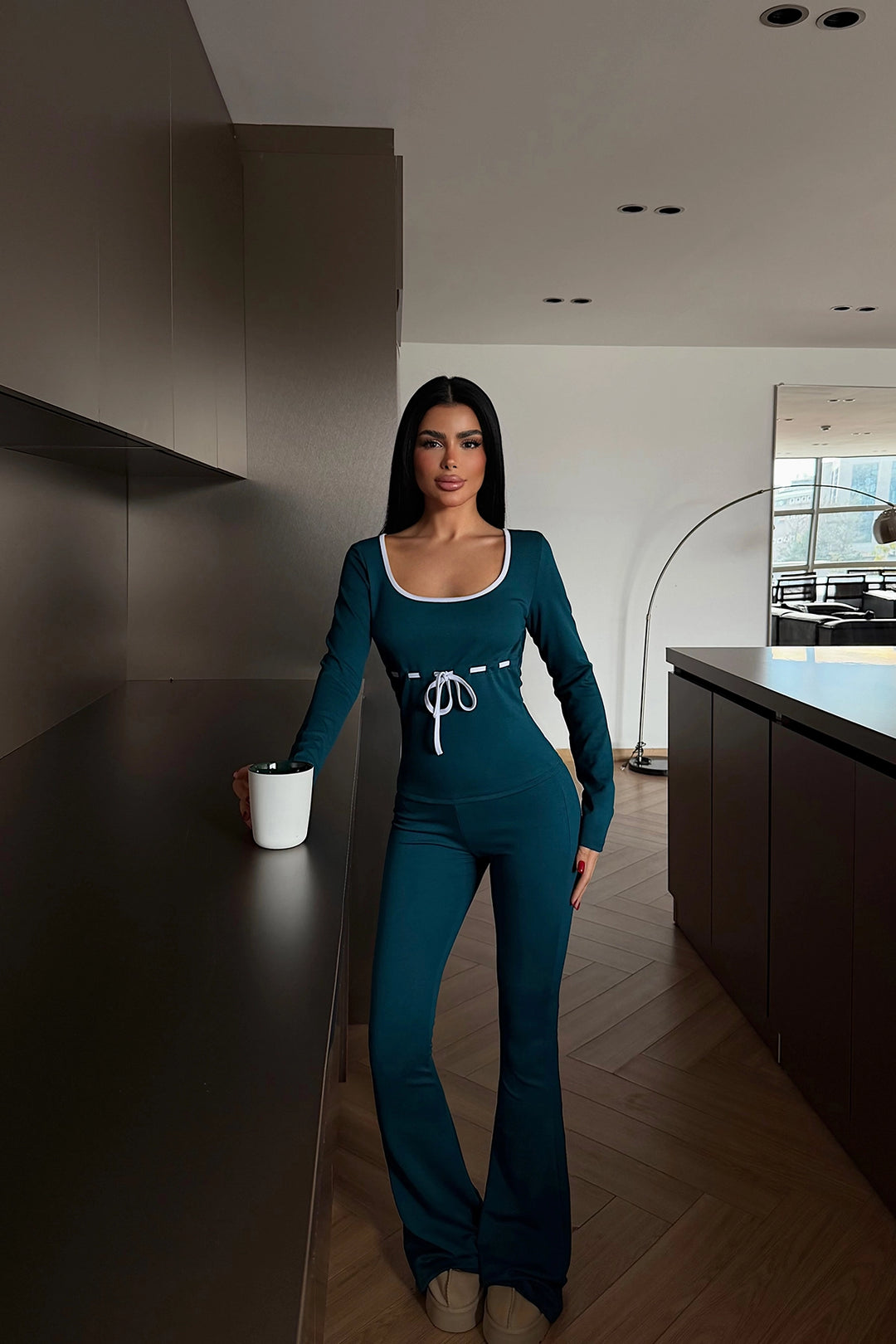 EYY Women Petrol Green Penxy Suit - Pomezia