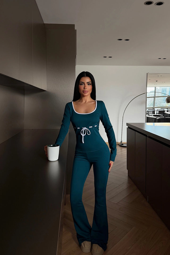 EYY Women Petrol Green Penxy Suit - Pomezia