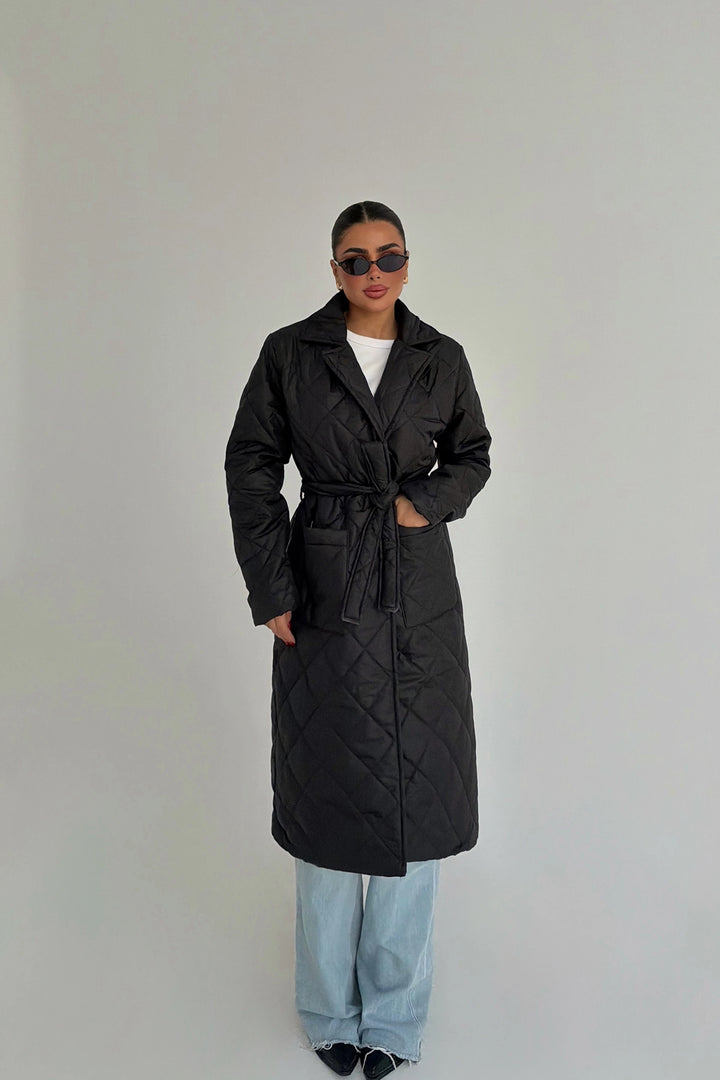 EYY Women Black Quilted Jacket - Kornwestheim