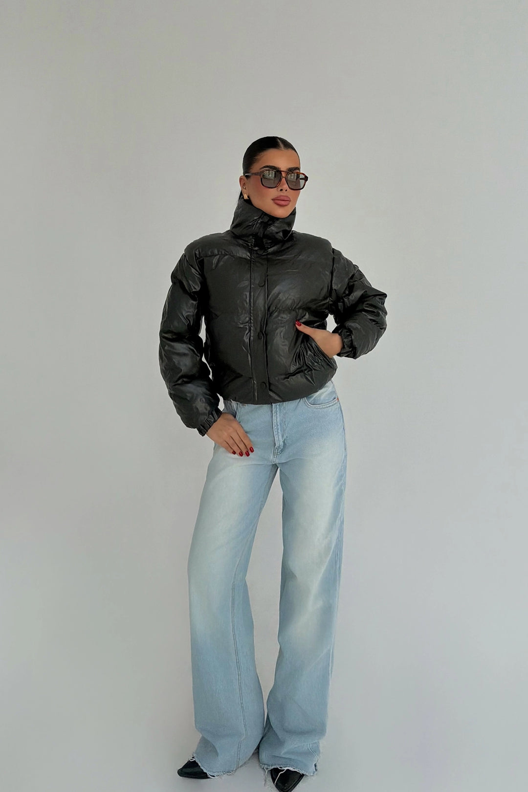 EYY Women Khaki Puffer Jacket - Marbella