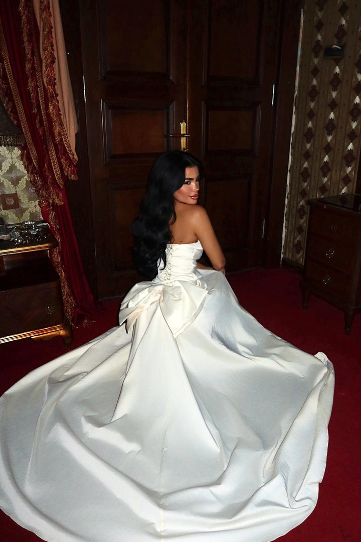 EYY Women Beyaz Lilou Kurdele Detaylı Akşam Elbisesi - Torreón