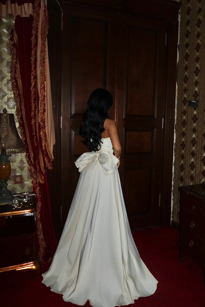 EYY Women Beyaz Lilou Kurdele Detaylı Akşam Elbisesi - Torreón