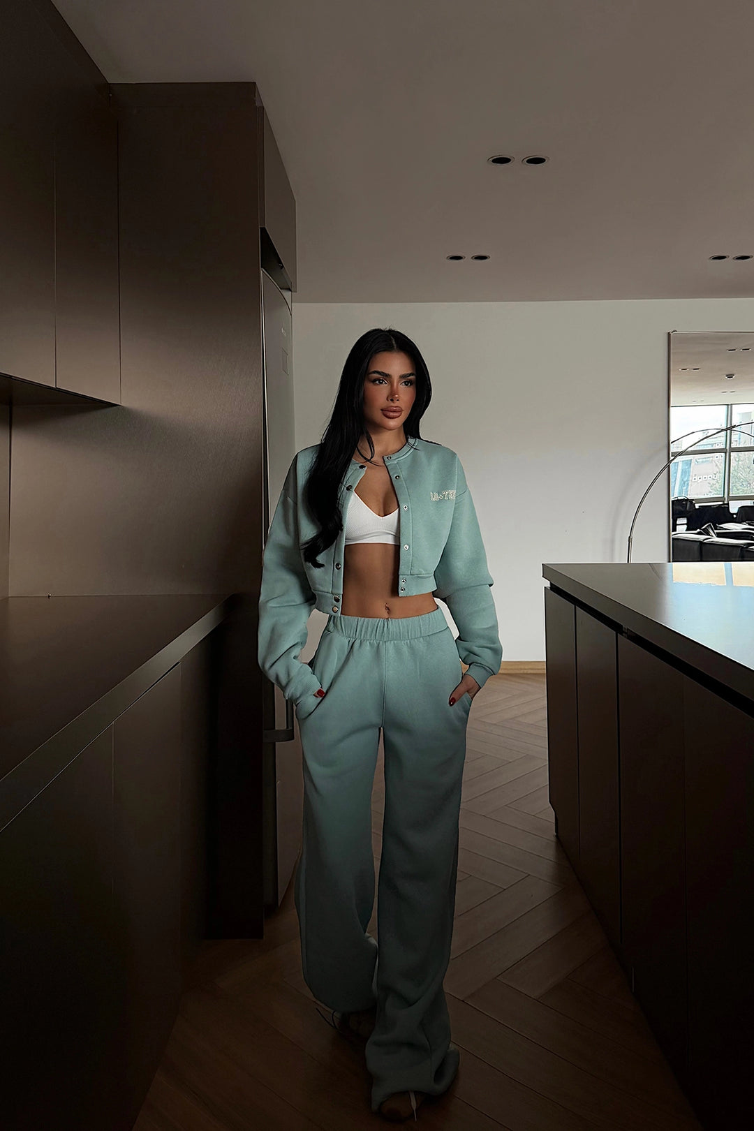 EYY Women Aqua Green Lotee Tracksuit - Mérida