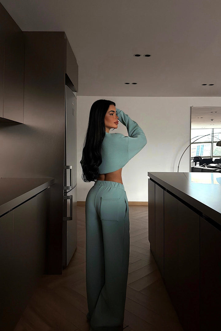 EYY Women Aqua Green Lotee Tracksuit - Mérida