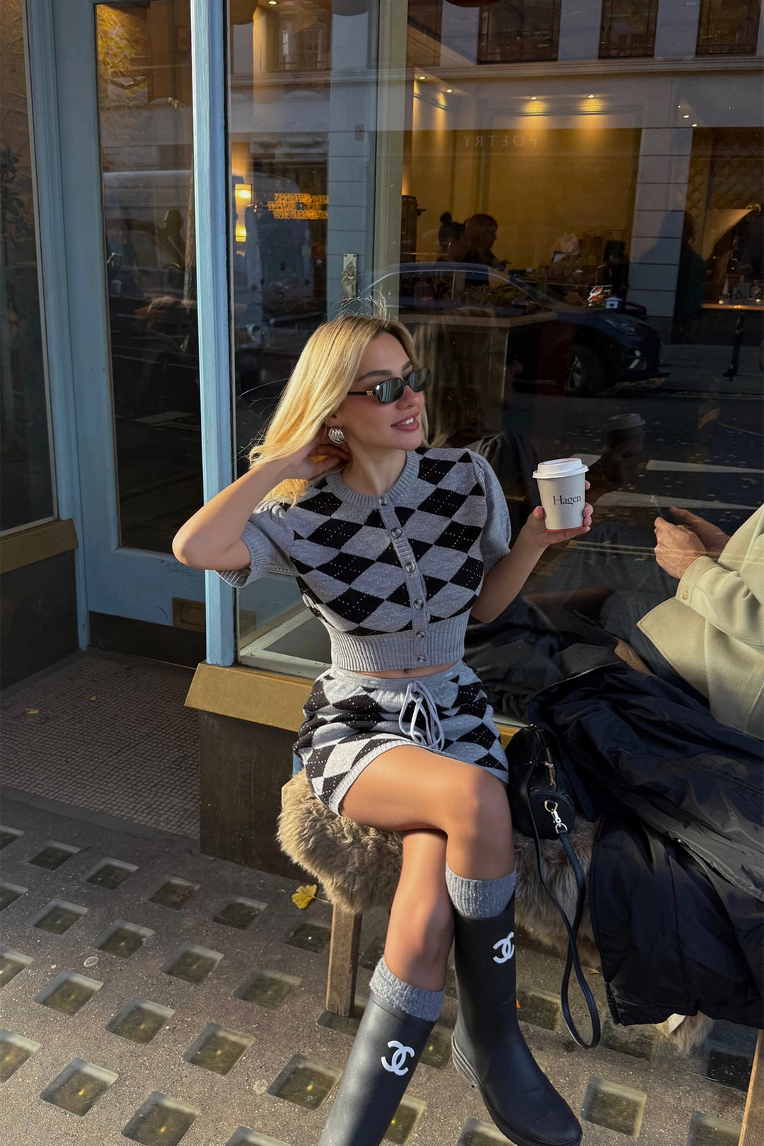 EYY Women Marylebone Diamond Patterned Knitwear Set - Tepeapulco