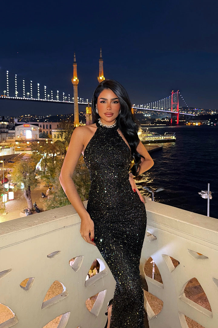 EYY Women Green Shion Sequined Dress - Brovary