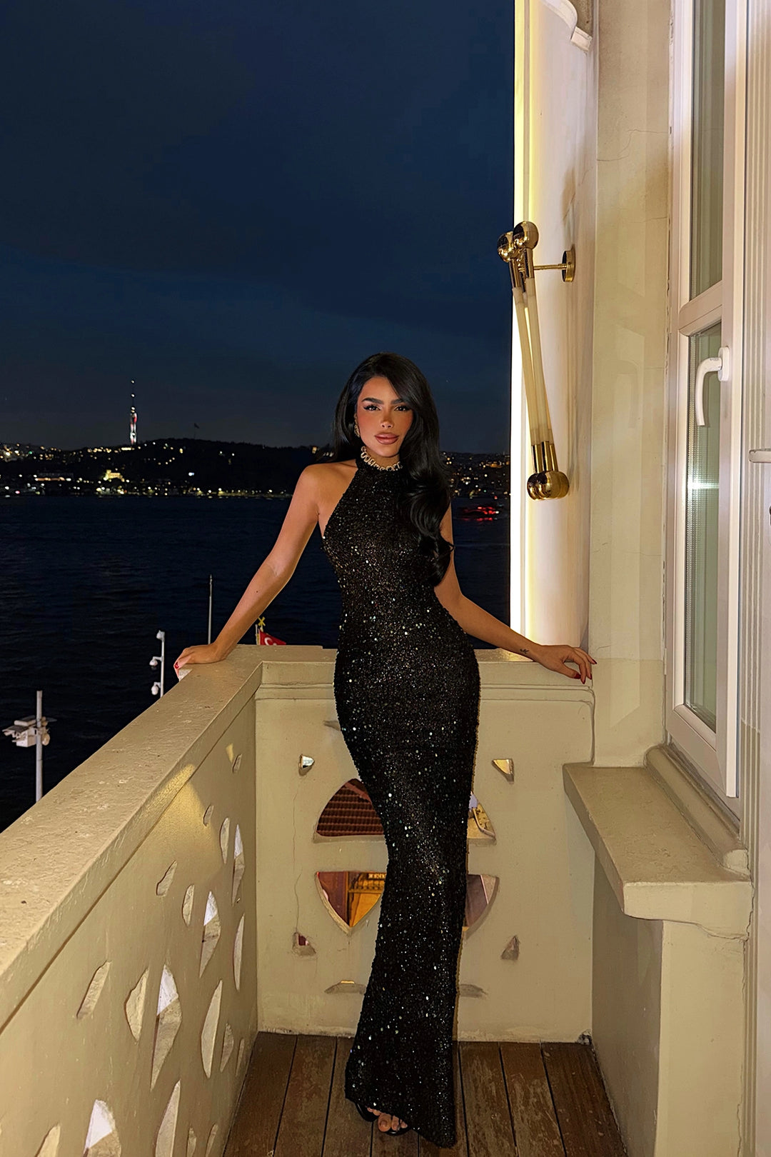 EYY Women Green Shion Sequined Dress - Brovary