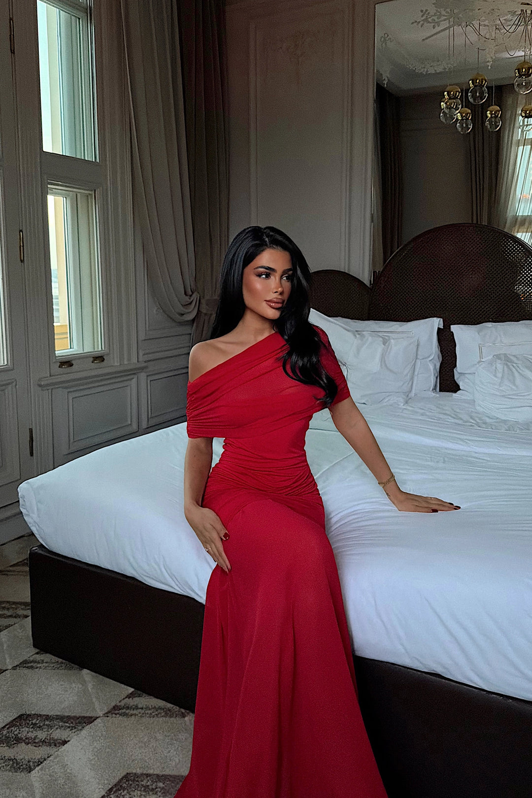 EYY Women Red Shannon Maxi Dress - Cherry Hill