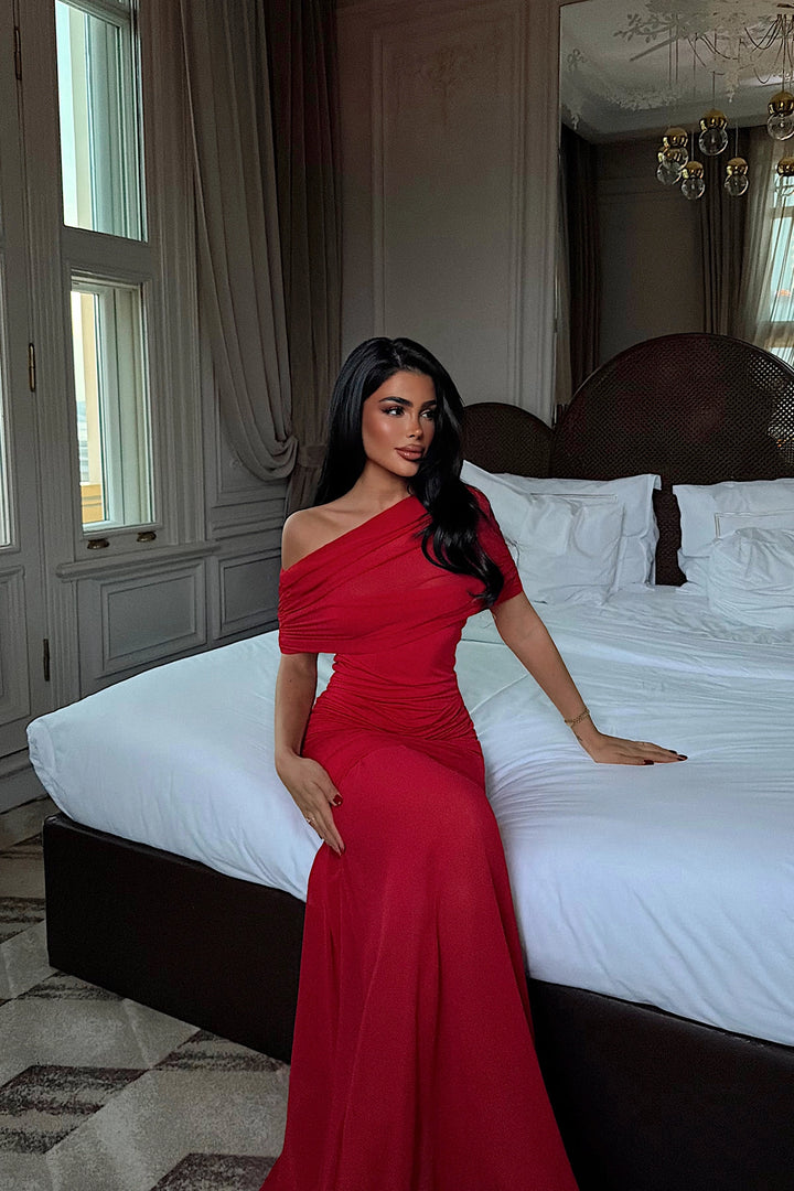 EYY Women Red Shannon Maxi Dress - Cherry Hill