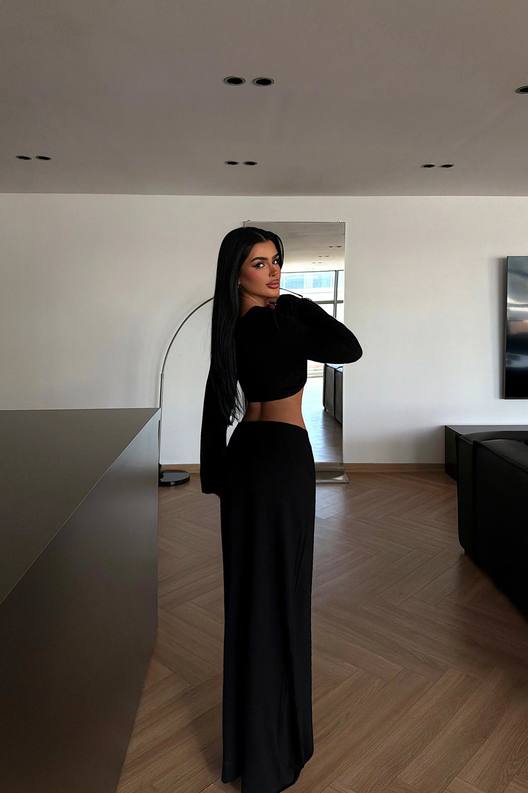 EYY Women Siyah Etek Takımı - Apple Valley