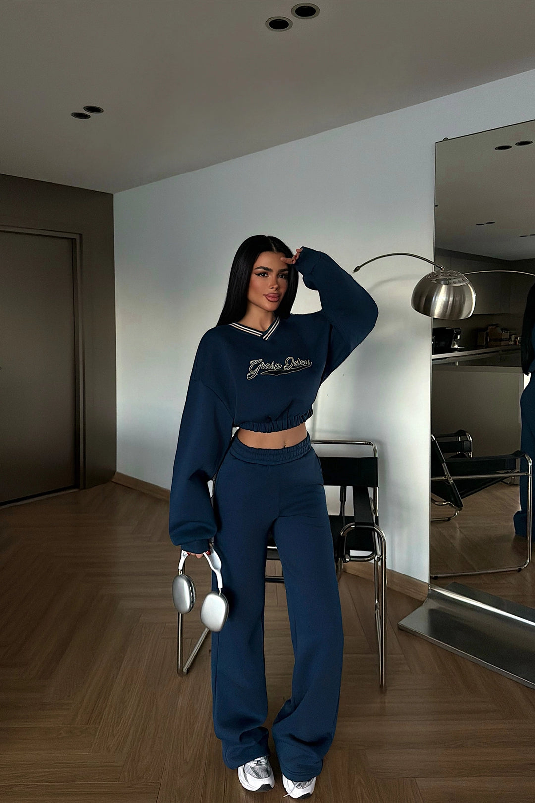 EYY Women Navy Blue Giaspy Tracksuit Set - Datteln