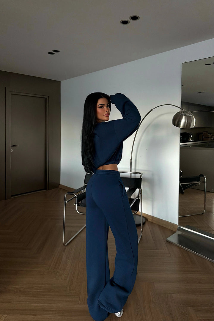 EYY Women Navy Blue Giaspy Tracksuit Set - Datteln