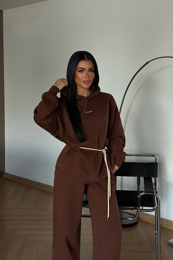 EYY Women Kahverengi Cicely Eşofman Takımı - Pine Bluff