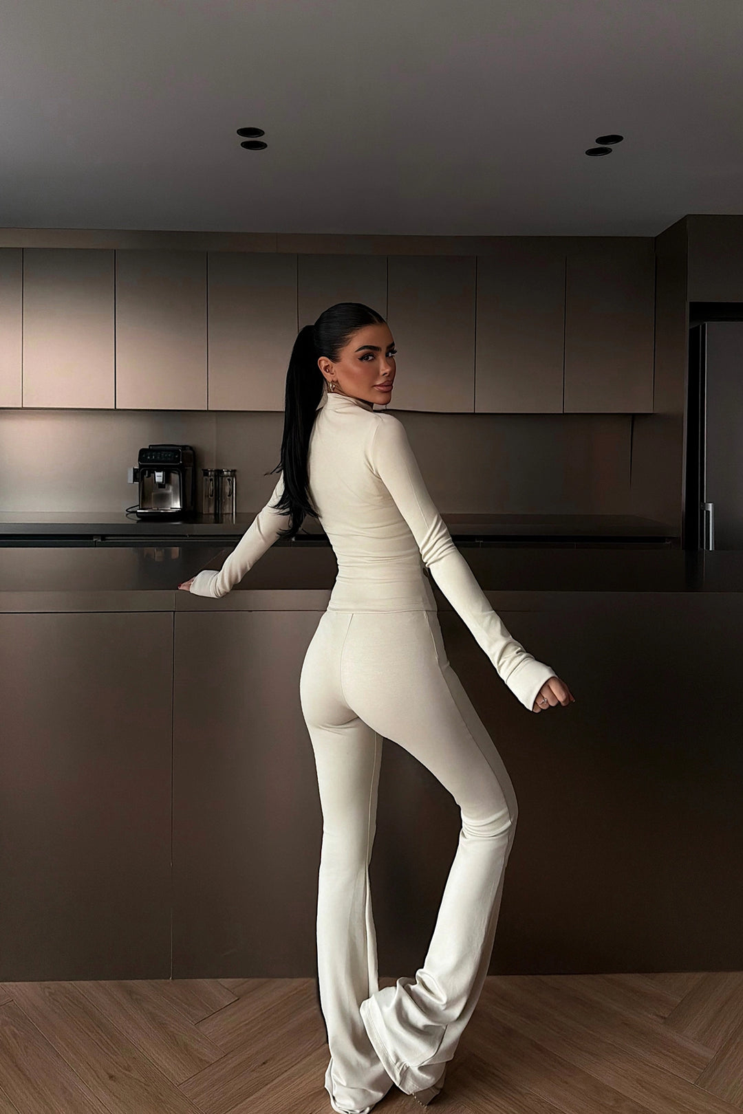 EYY Women Beige Crop Set - Pahrump