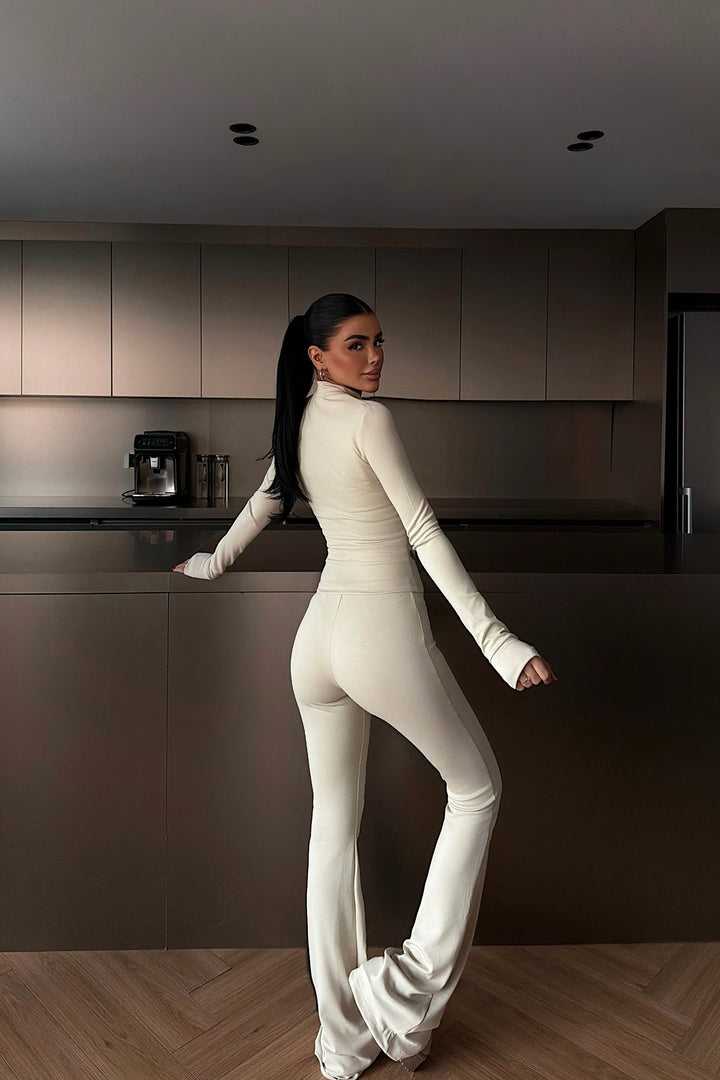 EYY Women Beige Crop Set - Pahrump