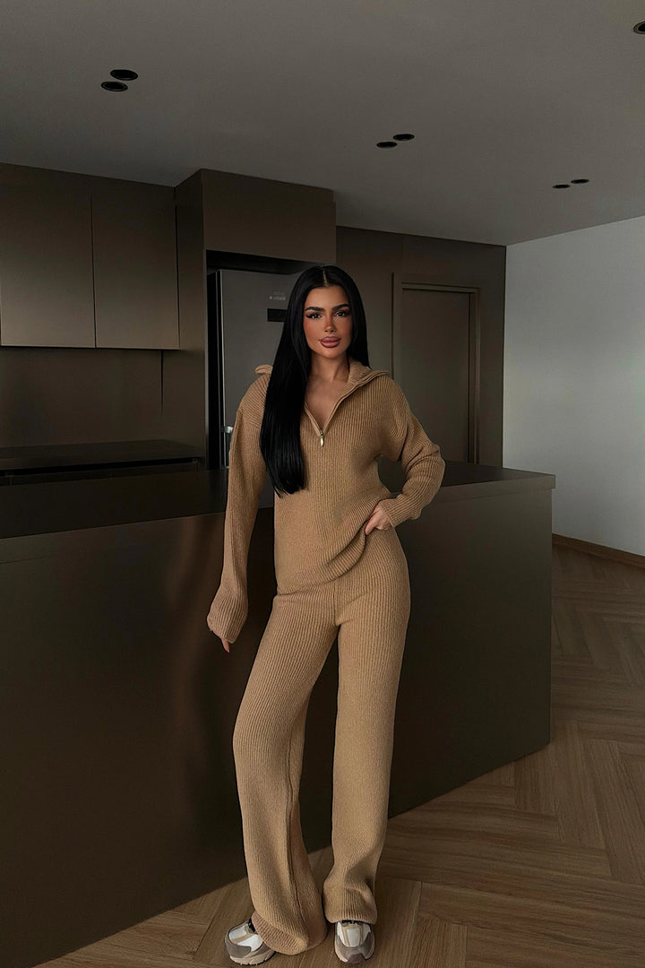 EYY Women Brown Nalani Knit Set - Orizaba