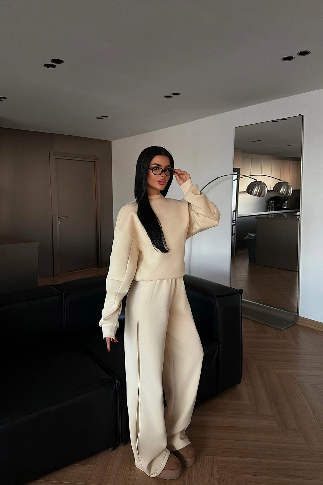 EYY Women Krem Eşofman Takımı - Los Mochis