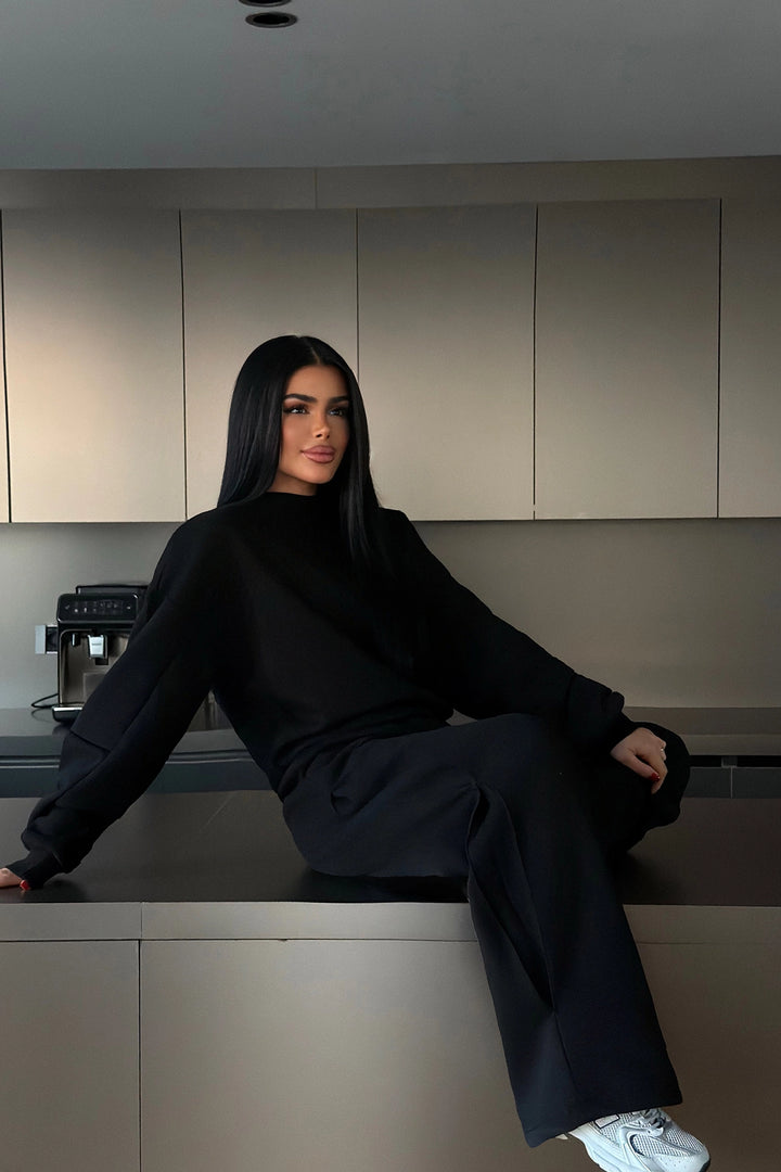 EYY Women Black Tracksuit Set - Barcellona-Pozzo di Gotto