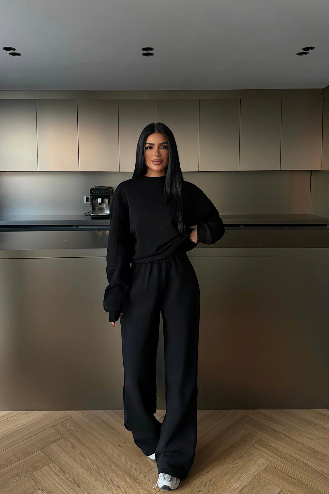 EYY Women Black Tracksuit Set - Barcellona-Pozzo di Gotto