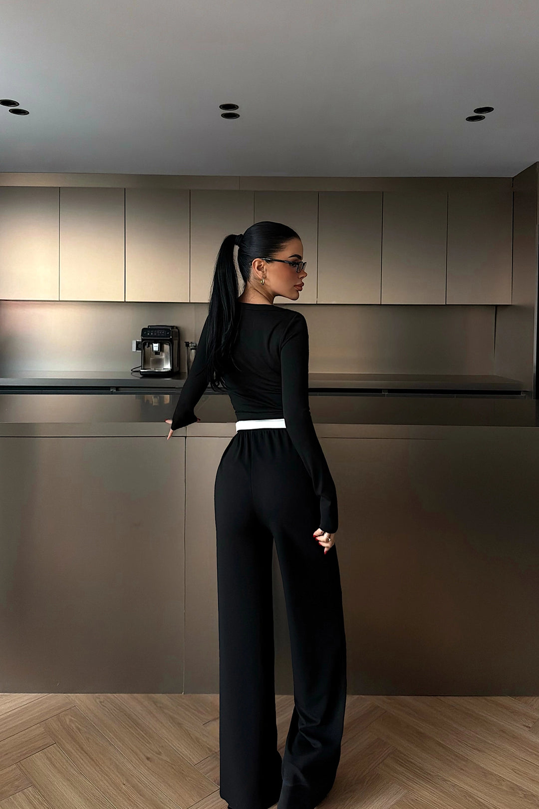 EYY Women Black Buttoned Set - Upper Hutt
