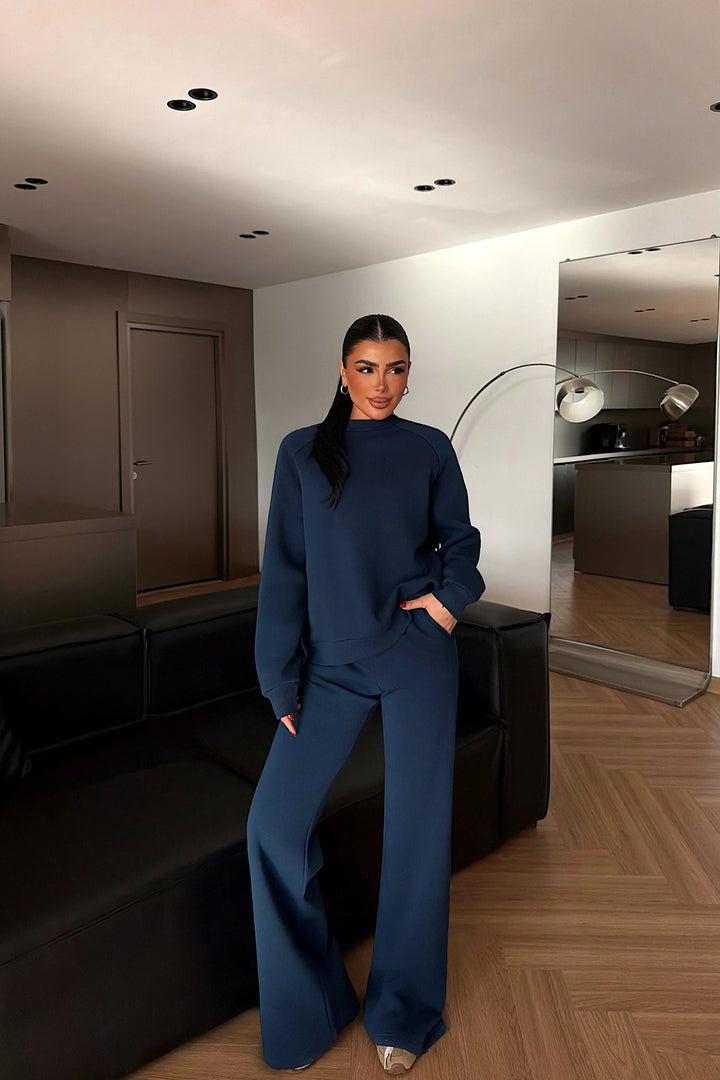 EYY Women Navy Blue Revovy Tracksuit Set - Málaga