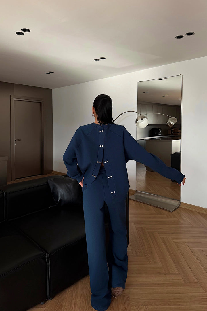 EYY Women Navy Blue Revovy Tracksuit Set - Málaga