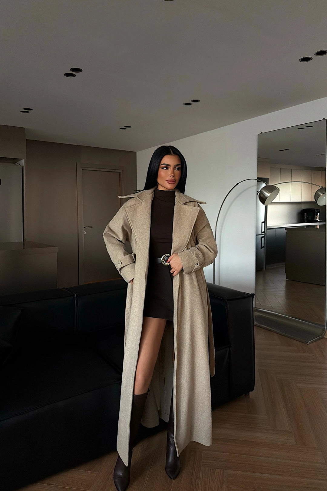 EYY Women Stone Brown Mathily Coat - Gandía