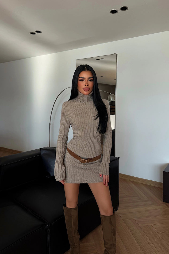 EYY Women Mink Zurich Knit Elbise - Warendorf