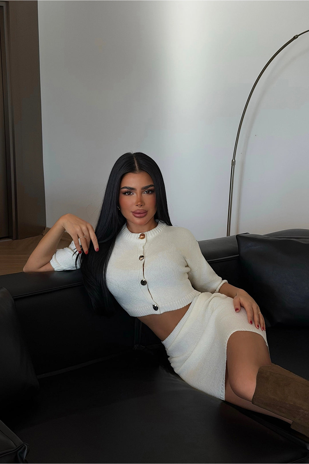 EYY Women White Alondra Knit Set - Borgerhout