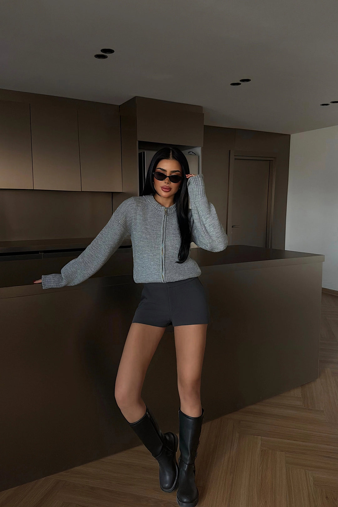 EYY Women Grey Lilja Knitted Cardigan - Amiens