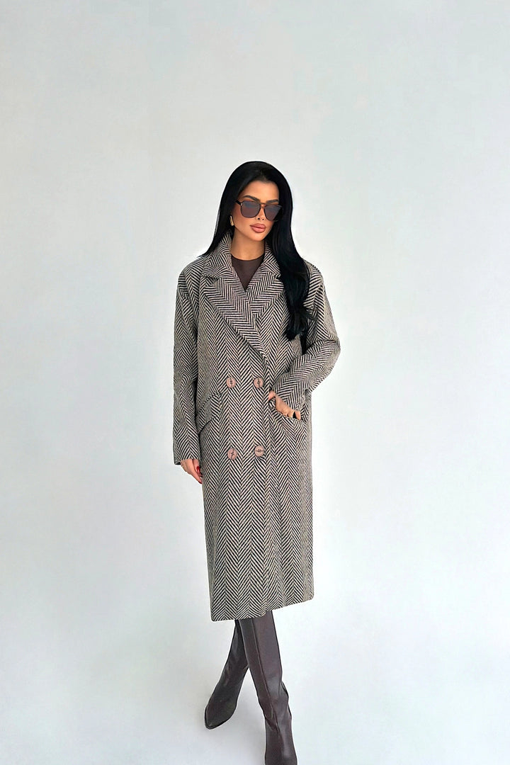 EYY Women Mink Buttoned Pocket Detail Coat - Heroica Nogales
