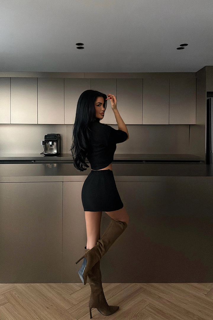 EYY Women Black Alondra Knit Set - Kiryas Joel