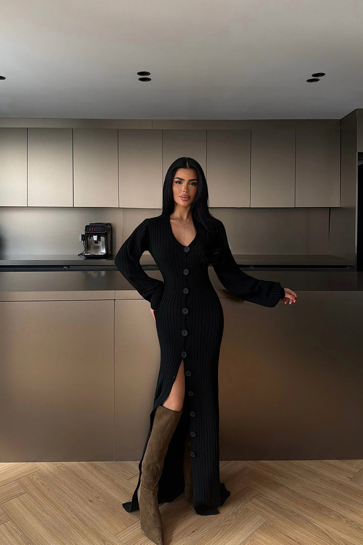 EYY Women Black Ophelie Knit Dress - Kaarst