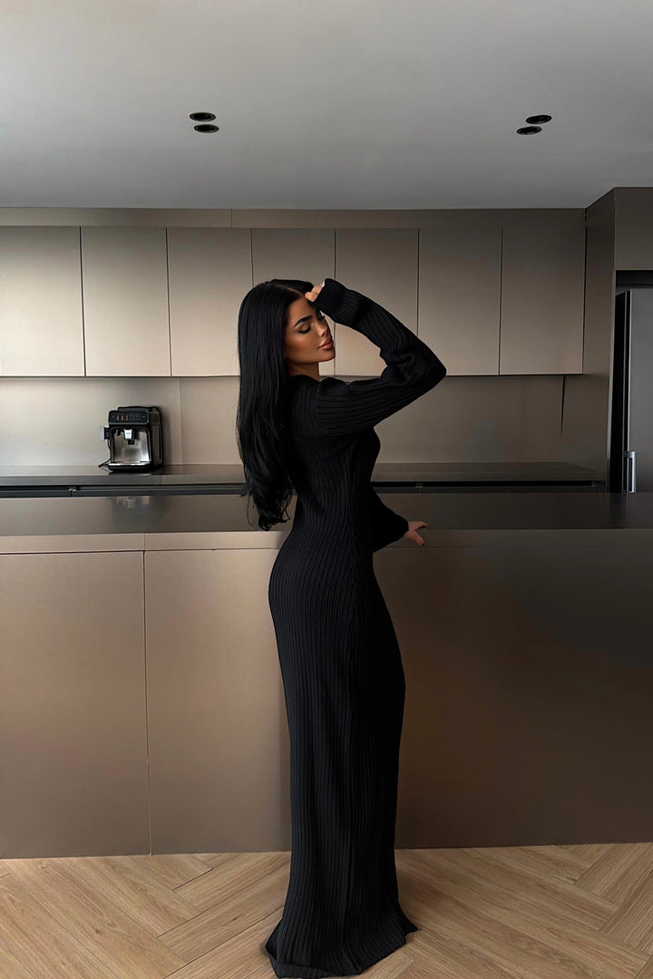 EYY Women Black Ophelie Knit Dress - Kaarst