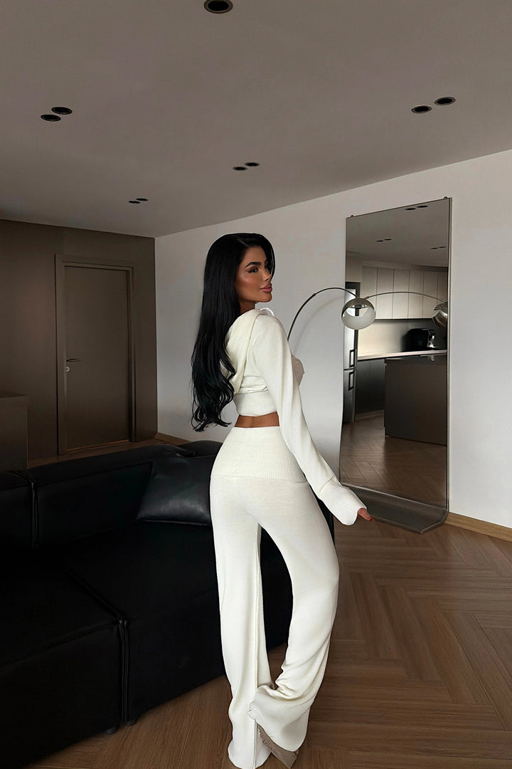 EYY Women Off-White Fermuarlı Eşofman Takımı - Narbonne